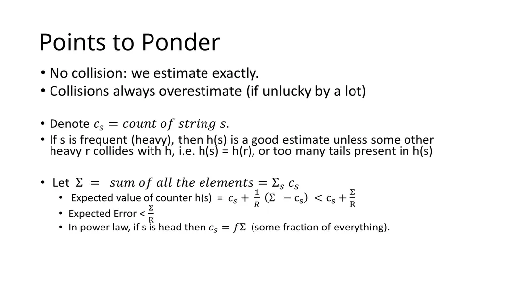 Stream Estimation 1: Count-Min Sketch Contd.. - slide 15 of 25