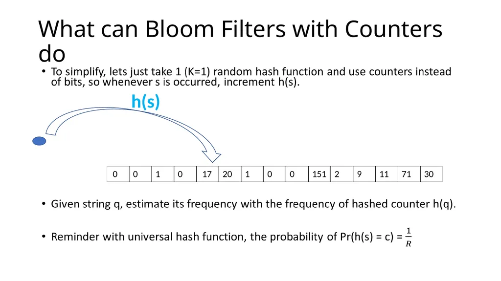 Stream Estimation 1: Count-Min Sketch Contd.. - slide 13 of 25
