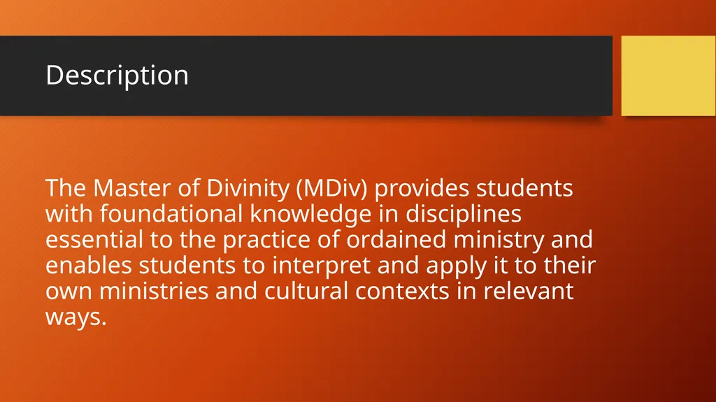 Master of Divinity (MDiv) Hood Theological - slide 2 of 18