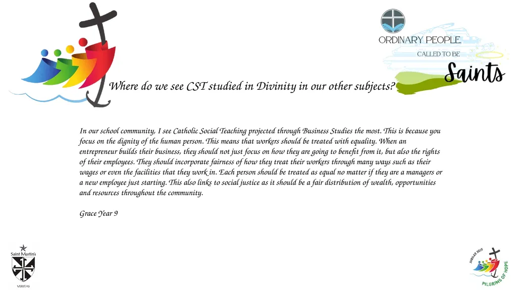 Where do we see CST studied in Divinity in our - slide 3 of 4