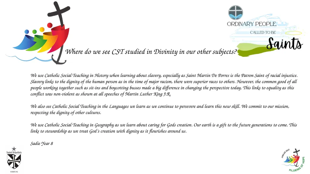 Where do we see CST studied in Divinity in our - slide 4 of 4