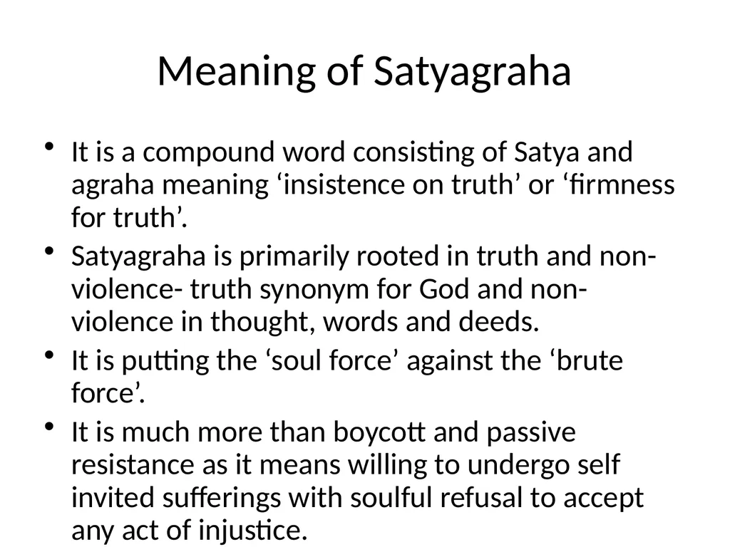Satyagraha The Context: Gandhi’s deep emotional - slide 3 of 6