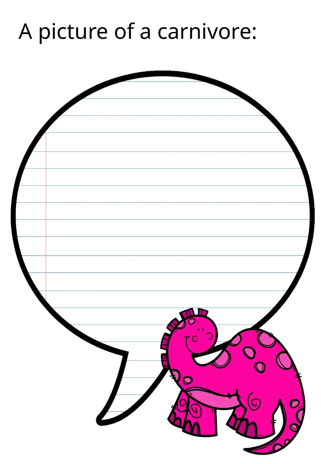 My Dinosaur Booklet Name: Class: My favourite - slide 6 of 6