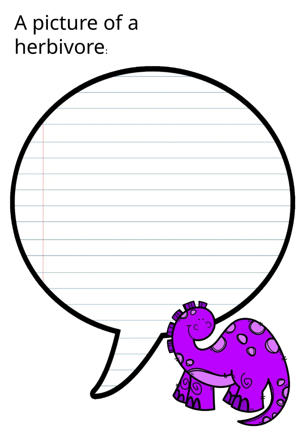 My Dinosaur Booklet Name: Class: My favourite - slide 5 of 6
