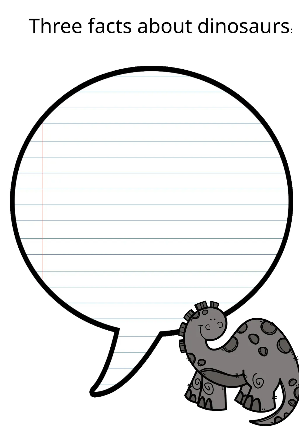 My Dinosaur Booklet Name: Class: My favourite - slide 3 of 6