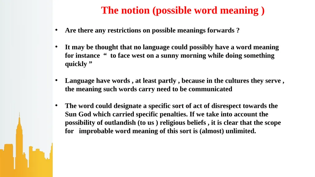 Words and their meanings Presented By Sanar - slide 9 of 26