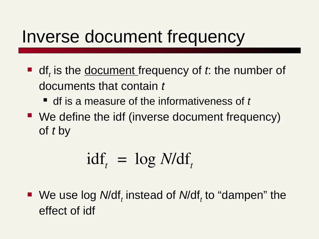 TF-IDF David Kauchak cs160 Fall 2009 adapted from: - slide 36 of 51