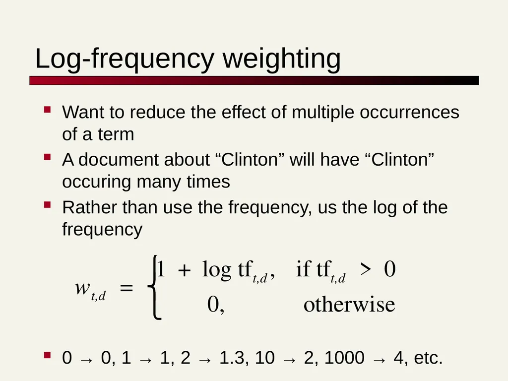 TF-IDF David Kauchak cs160 Fall 2009 adapted from: - slide 44 of 51
