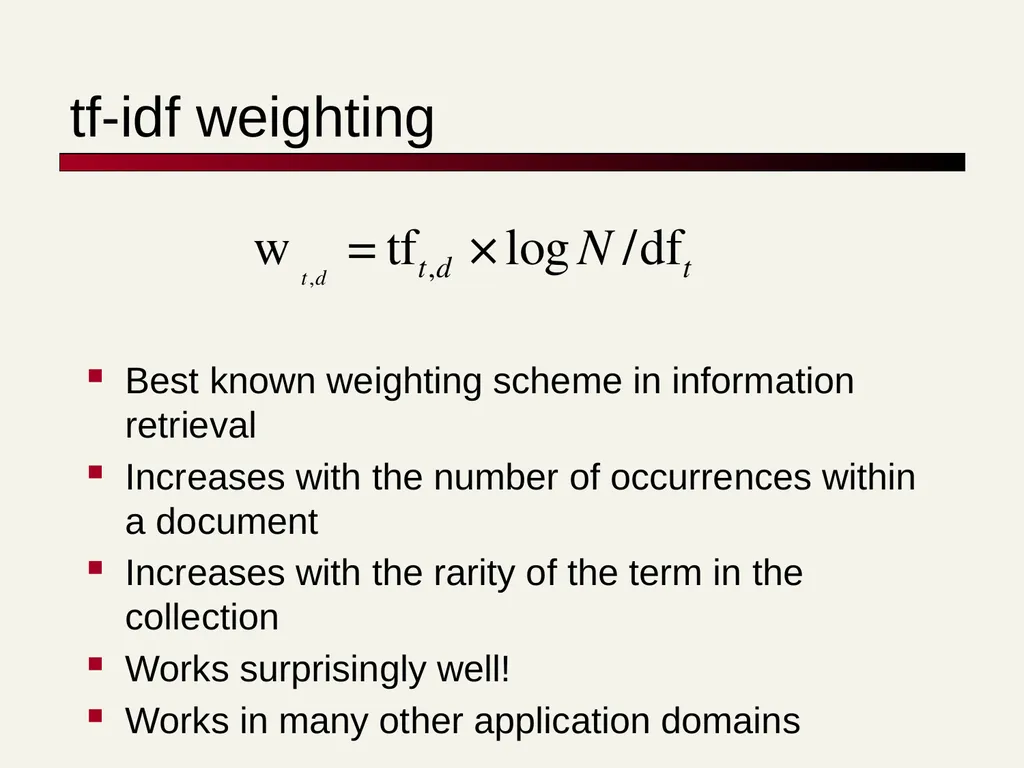 TF-IDF David Kauchak cs160 Fall 2009 adapted from: - slide 41 of 51