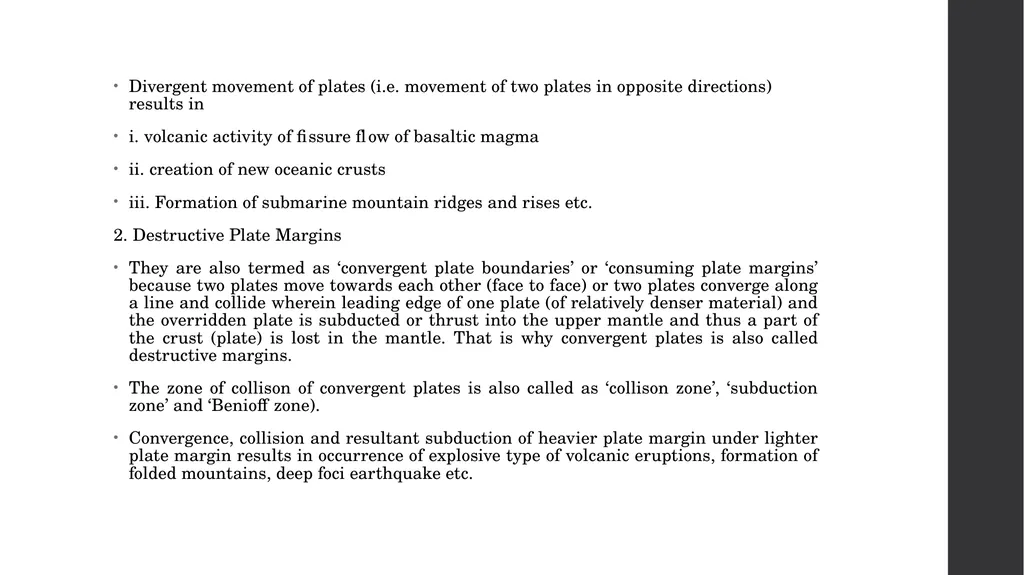 Plate Tectonics Meaning and Concept The term - slide 6 of 7