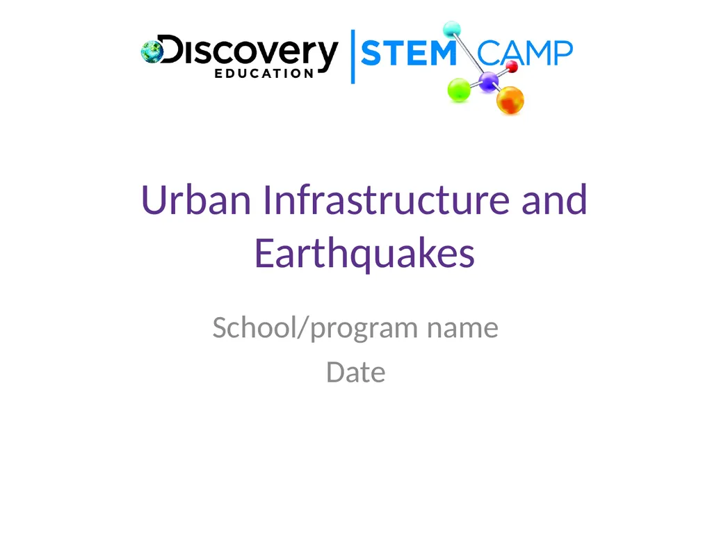 Urban Infrastructure and Earthquakes