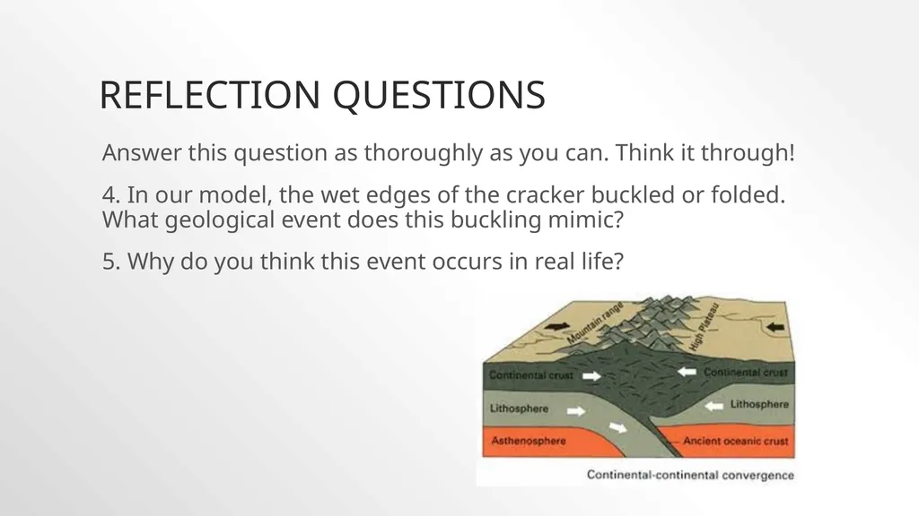 Plate Tectonics With Fruit Rollups and Graham - slide 15 of 19