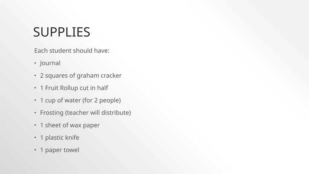 Plate Tectonics With Fruit Rollups and Graham - slide 3 of 19