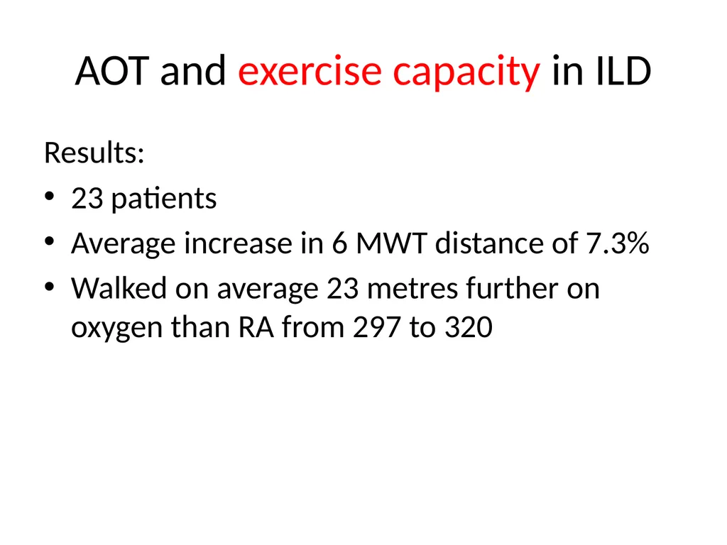 Oxygen therapy in ILD: What is the evidence? Matt - slide 19 of 25
