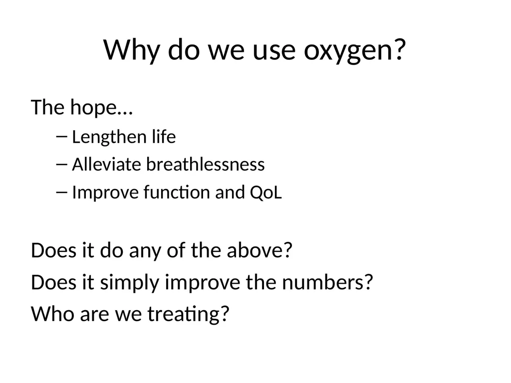 Oxygen therapy in ILD: What is the evidence? Matt - slide 2 of 25
