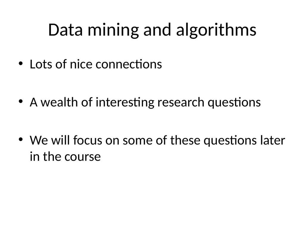 CAS CS 565, Data Mining Course logistics Course - slide 25 of 31
