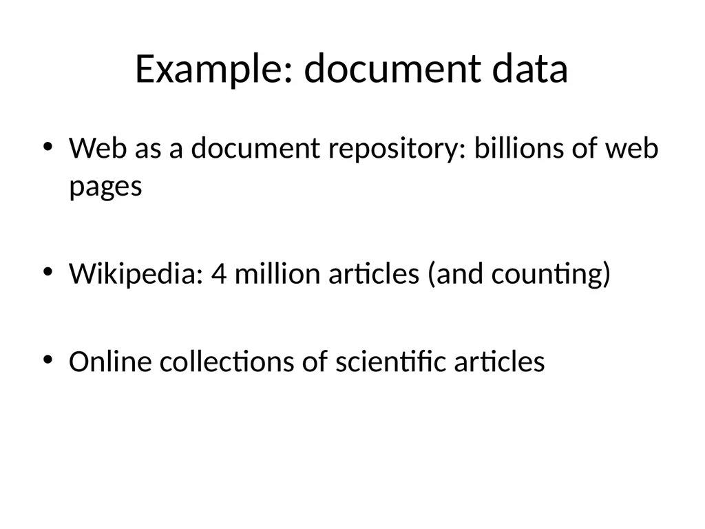 CAS CS 565, Data Mining Course logistics Course - slide 13 of 31