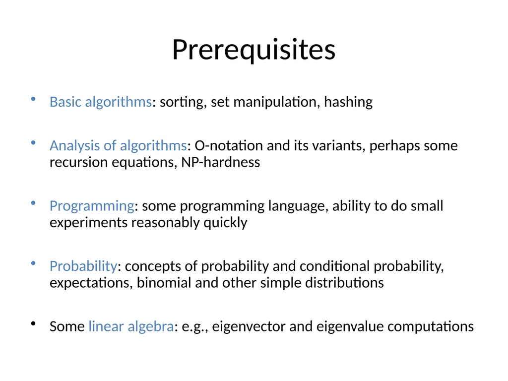 CAS CS 565, Data Mining Course logistics Course - slide 7 of 31