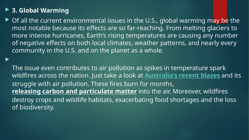 TYPES OF ENVIRONMENTAL ISSUES- COPY SLIDES A, B, - slide 6 of 13