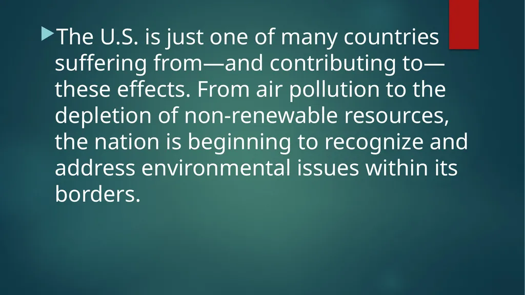 TYPES OF ENVIRONMENTAL ISSUES- COPY SLIDES A, B, - slide 3 of 13