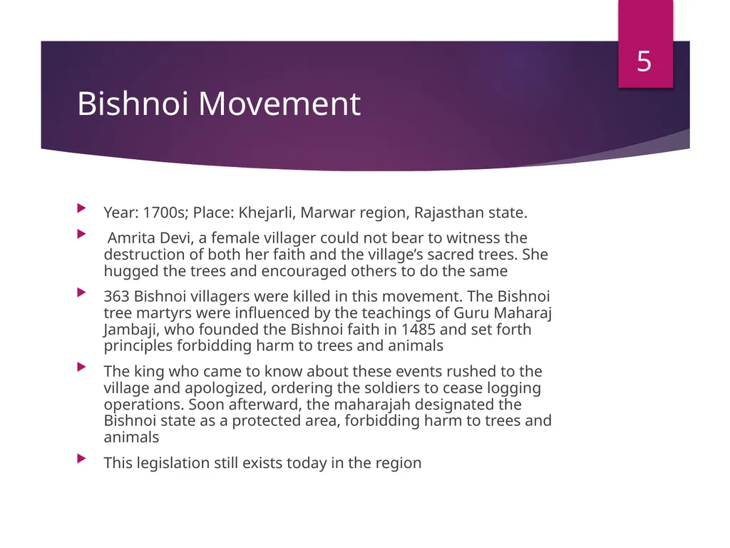 Environmental Movements in India -Mr. B. M. - slide 5 of 24