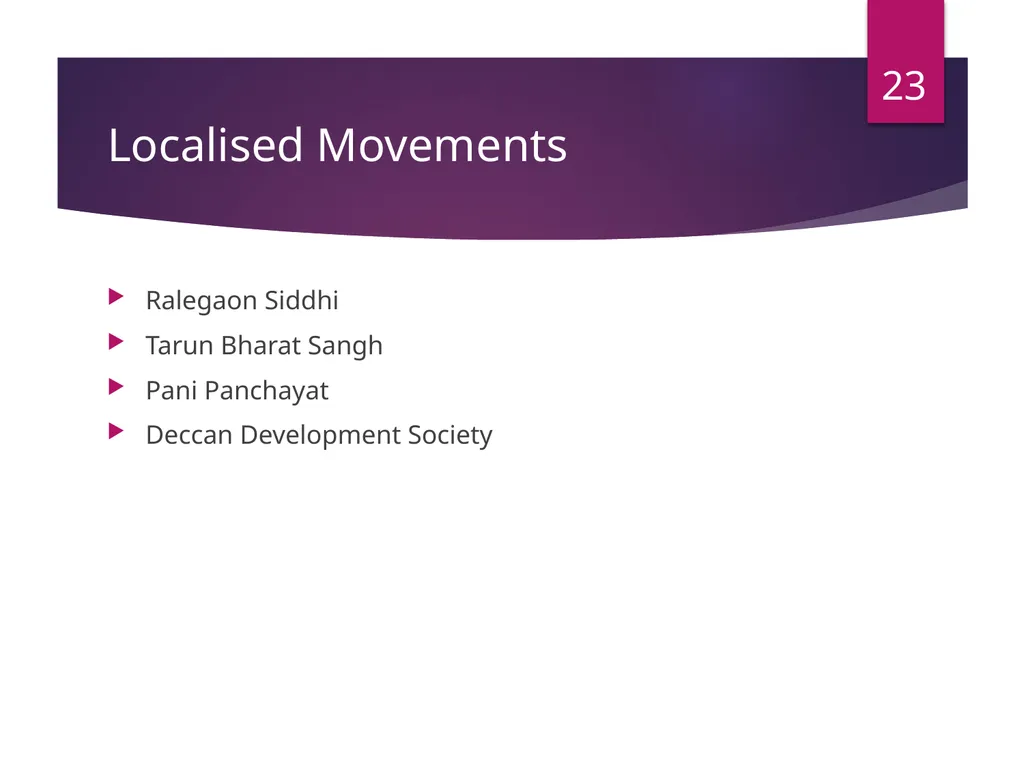 Environmental Movements in India -Mr. B. M. - slide 23 of 24