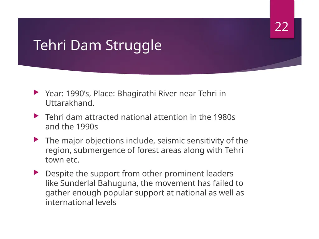 Environmental Movements in India -Mr. B. M. - slide 22 of 24