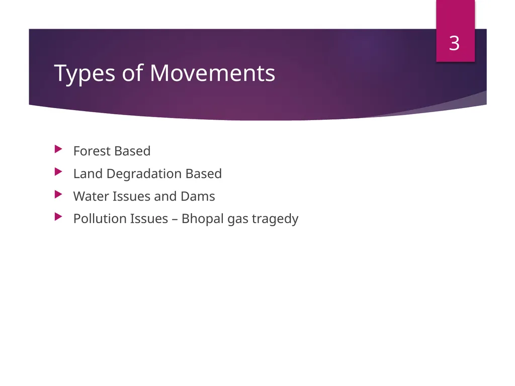 Environmental Movements in India -Mr. B. M. - slide 3 of 24
