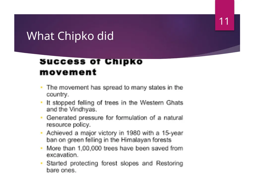 Environmental Movements in India -Mr. B. M. - slide 11 of 24