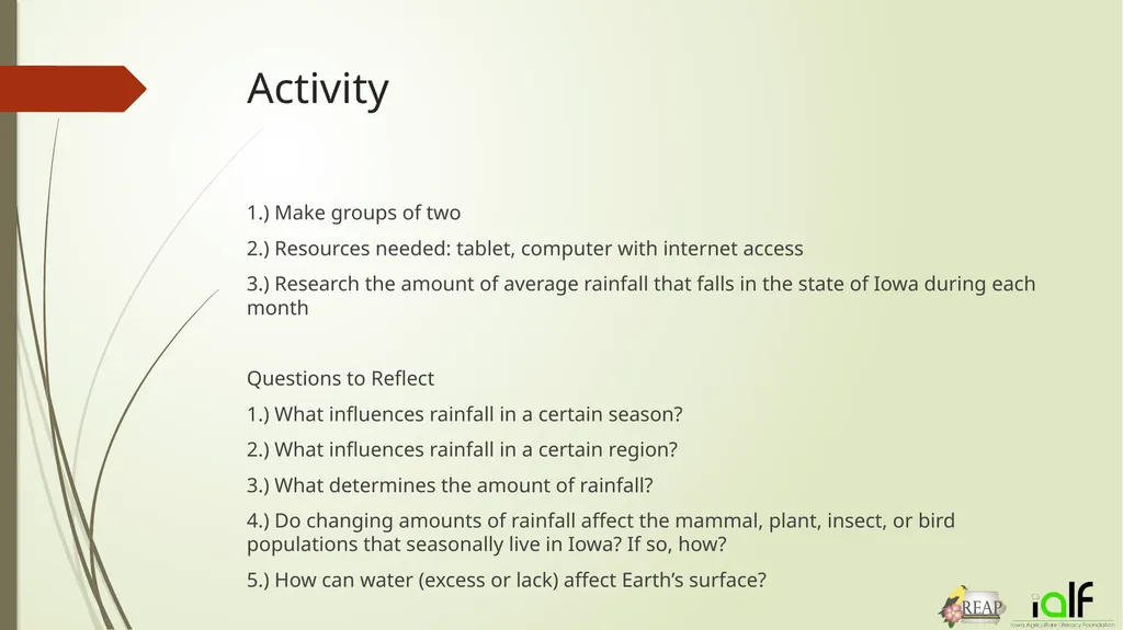 Round and Round- The Water Cycle Activity 1.) Make - slide 2 of 22