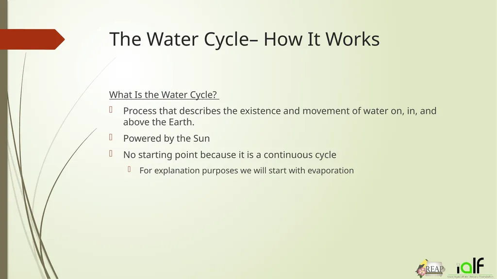 Round and Round- The Water Cycle Activity 1.) Make - slide 3 of 22