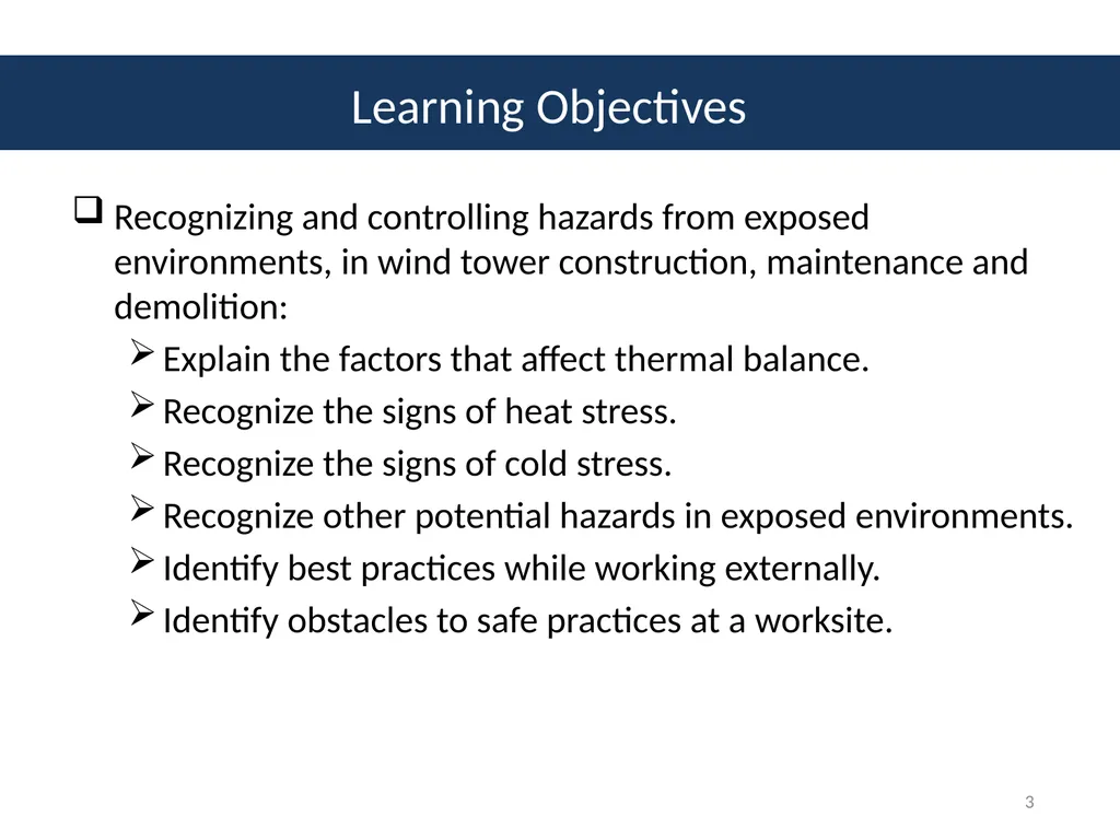 Module # 7 Recognizing and Controlling Hazards - slide 3 of 39