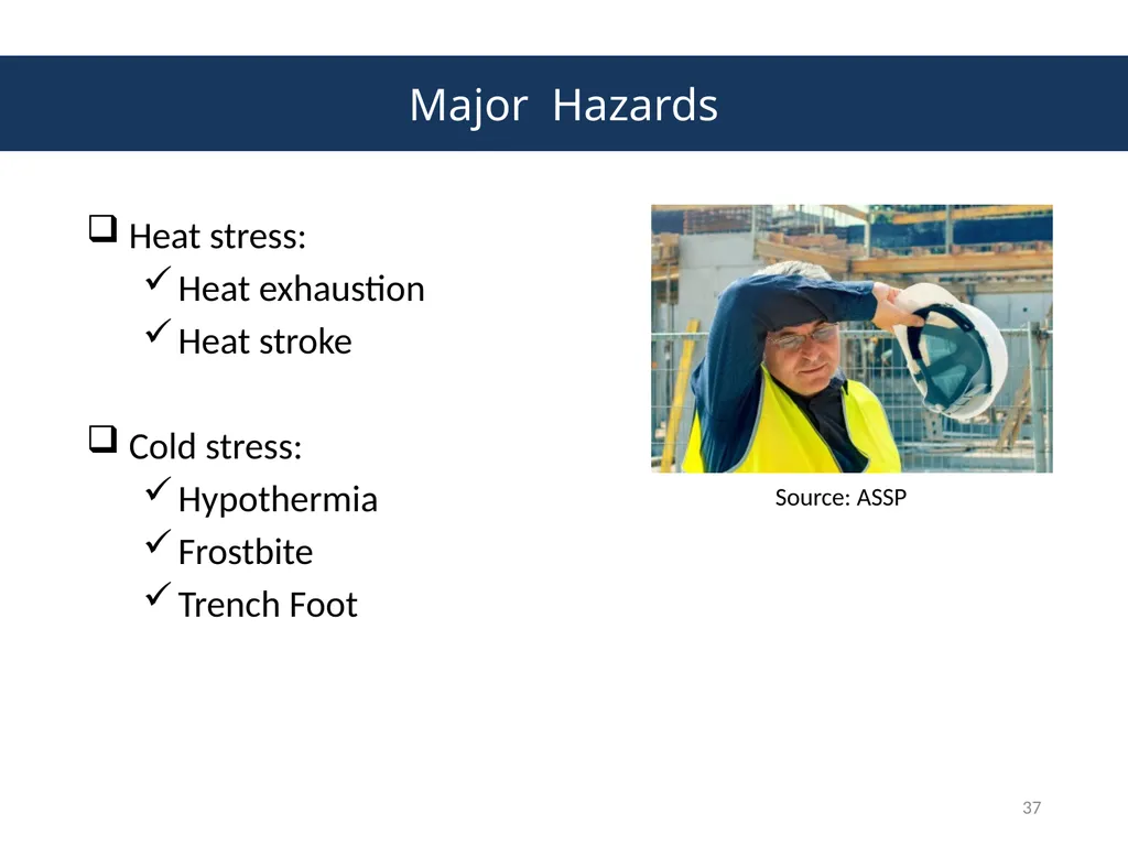 Module # 7 Recognizing and Controlling Hazards - slide 37 of 39