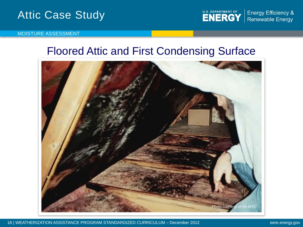 Moisture Assessment WEATHERIZATION ENERGY AUDITOR - slide 18 of 26