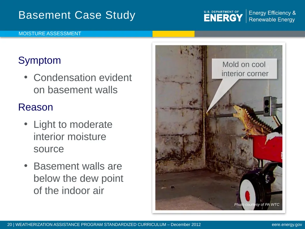 Moisture Assessment WEATHERIZATION ENERGY AUDITOR - slide 20 of 26