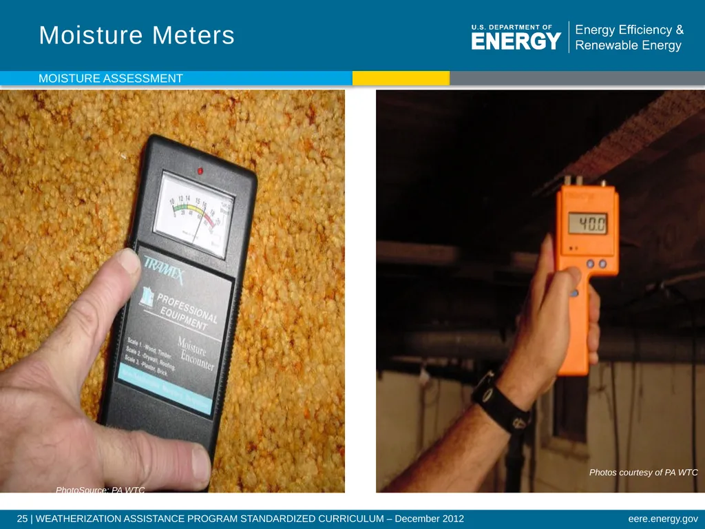 Moisture Assessment WEATHERIZATION ENERGY AUDITOR - slide 25 of 26