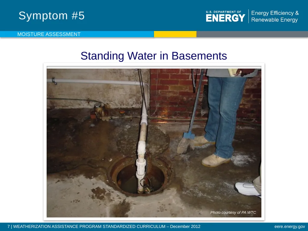 Moisture Assessment WEATHERIZATION ENERGY AUDITOR - slide 7 of 26