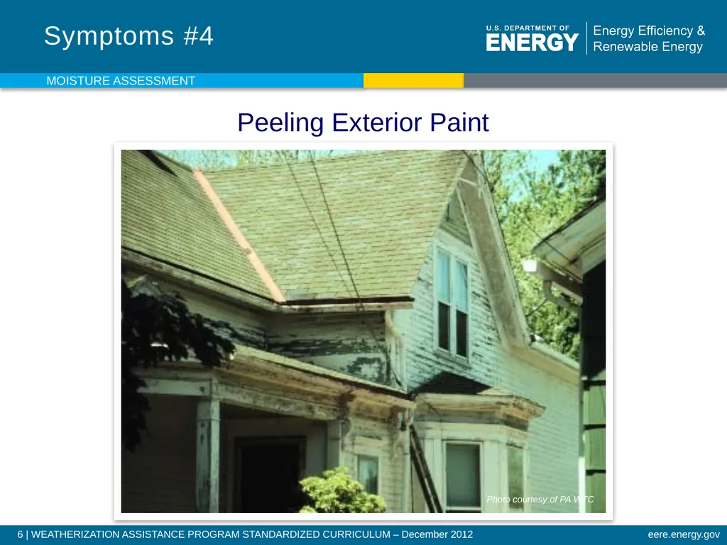 Moisture Assessment WEATHERIZATION ENERGY AUDITOR - slide 6 of 26