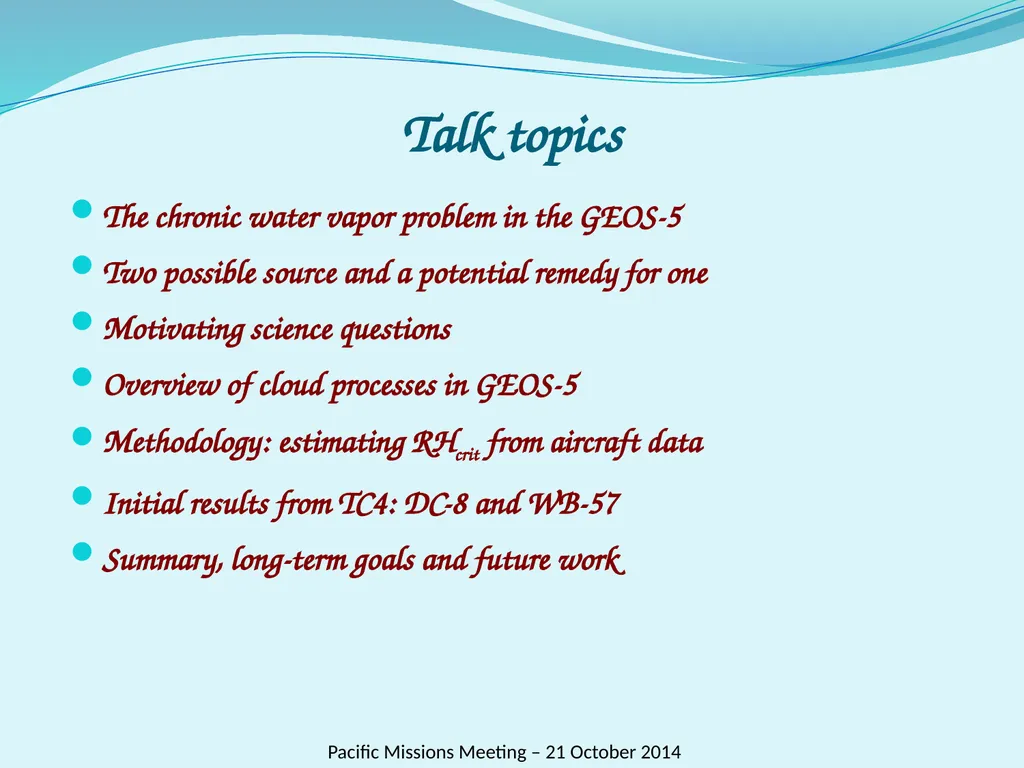 Horizontal variability of water and its - slide 2 of 17