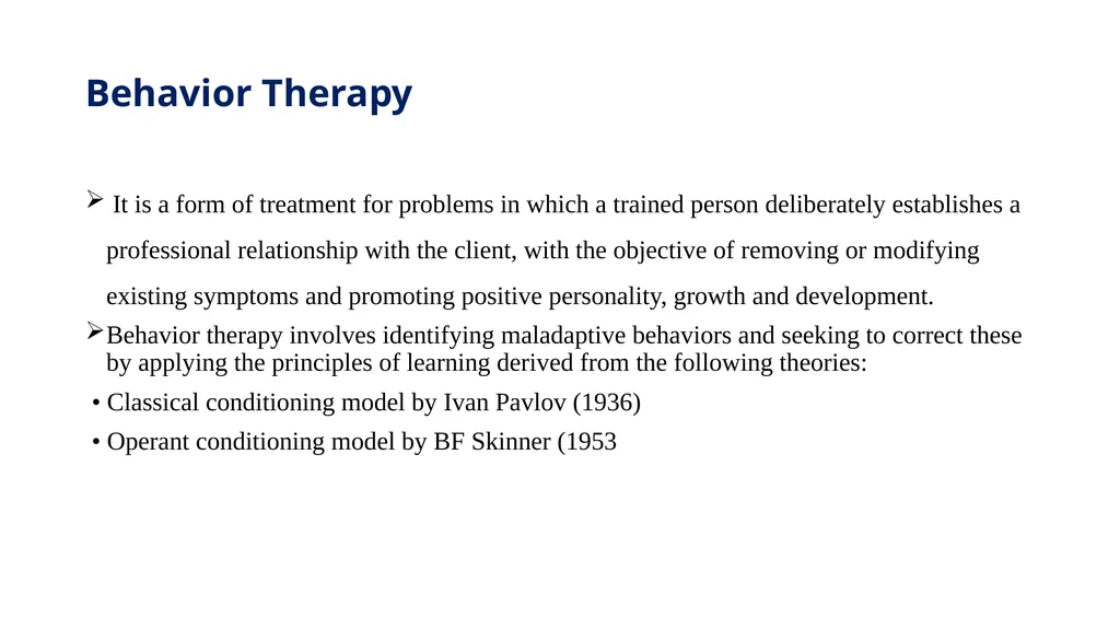 THERAPEUTIC MODALITIES IN PSYCHIATRY MR. SAGAR.S.H - slide 45 of 59
