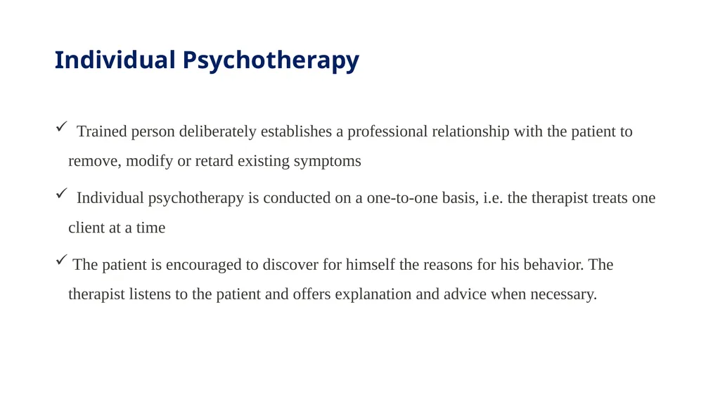 THERAPEUTIC MODALITIES IN PSYCHIATRY MR. SAGAR.S.H - slide 55 of 59