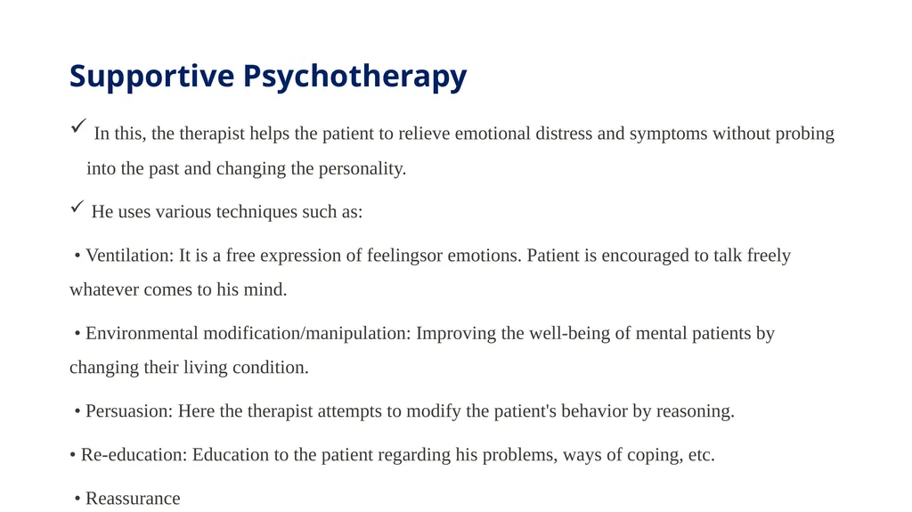 THERAPEUTIC MODALITIES IN PSYCHIATRY MR. SAGAR.S.H - slide 56 of 59