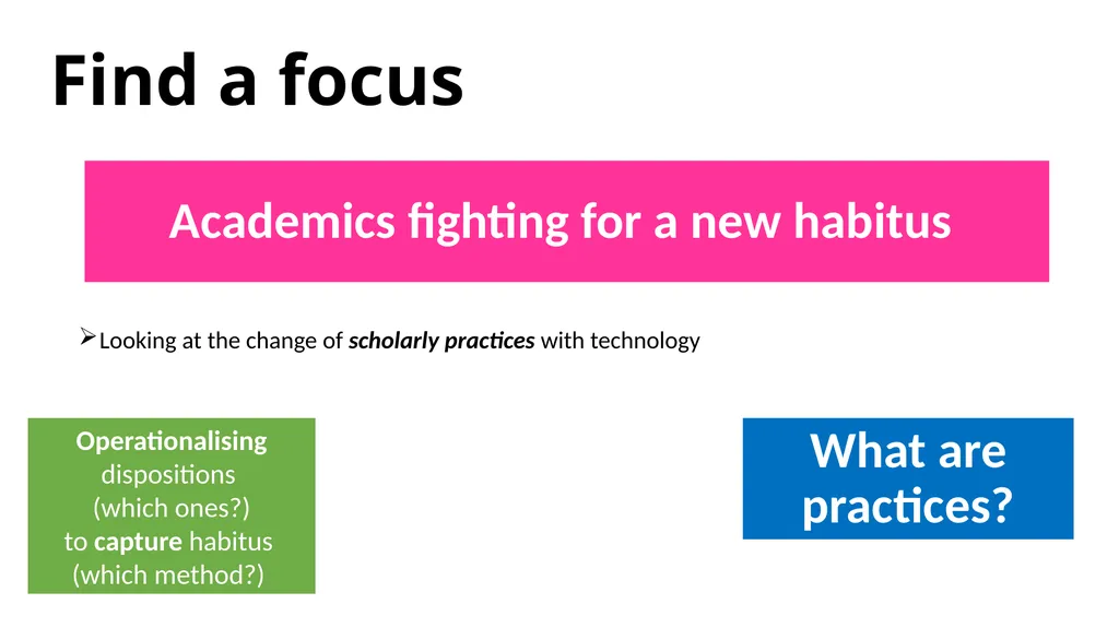 Theorising educational research The application of - slide 5 of 19