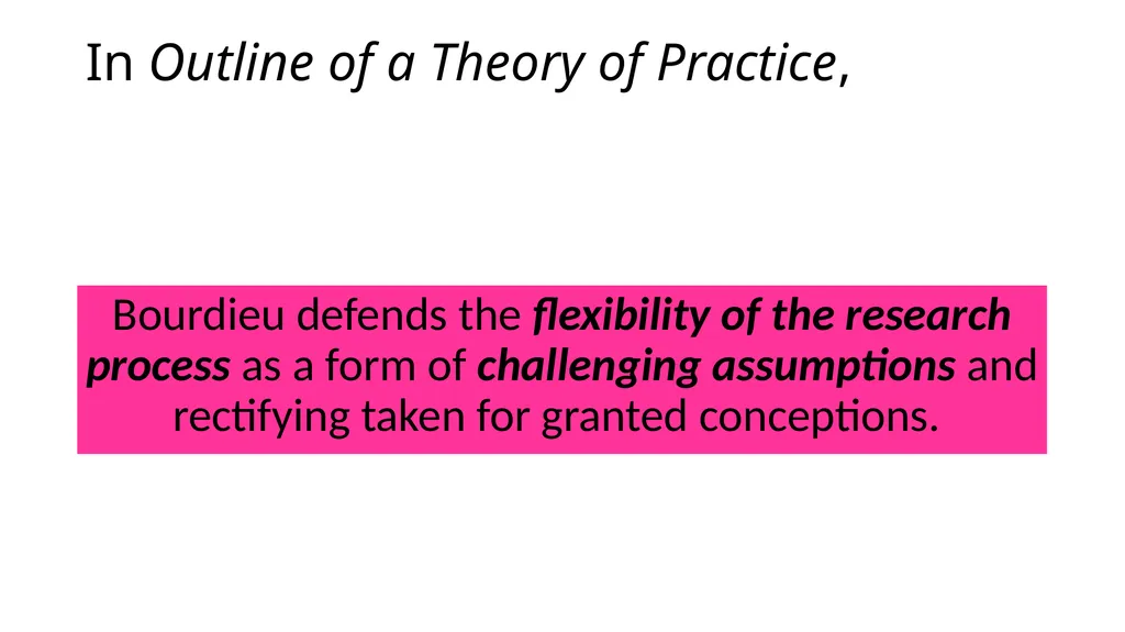 Theorising educational research The application of - slide 12 of 19