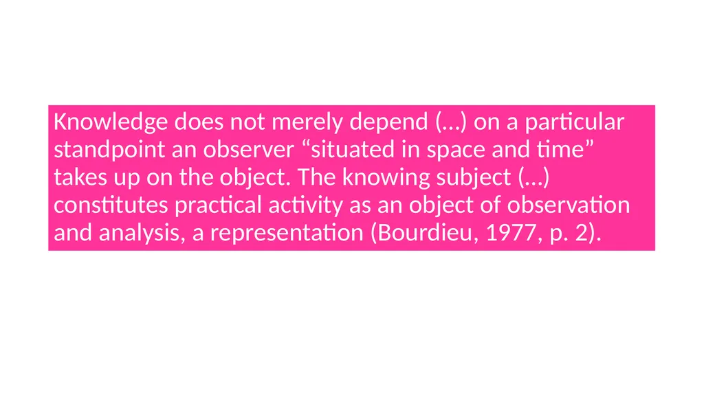 Theorising educational research The application of - slide 17 of 19