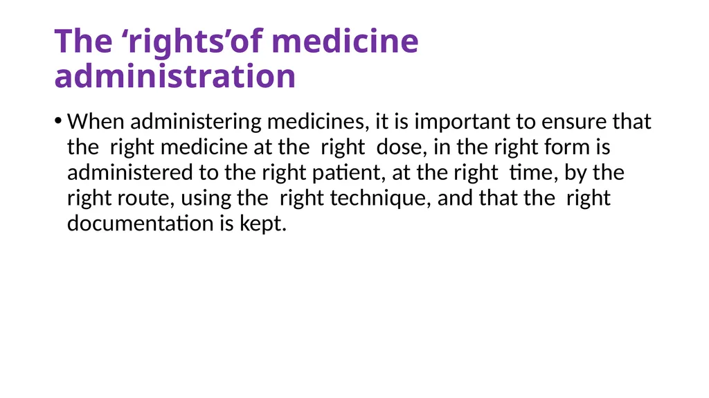 Medicine presentation and administration Lec. Dr. - slide 4 of 31