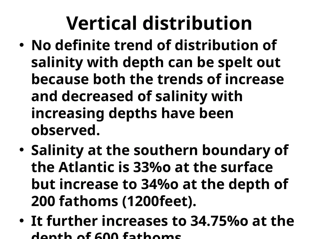 SALINITY Salinity is defined as the ratio between - slide 10 of 11