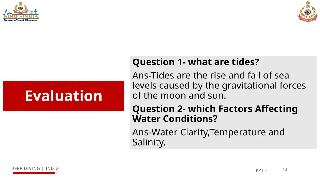 UNDERSTANDING WATER Currents, Tides, and Water - slide 14 of 15