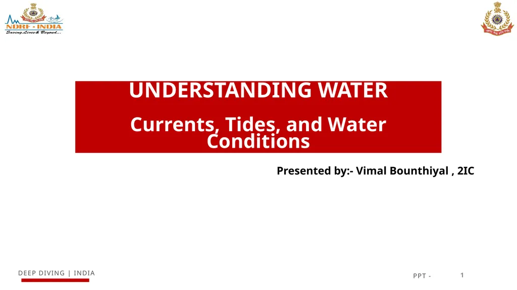 UNDERSTANDING WATER Currents, Tides, and Water - slide 1 of 15