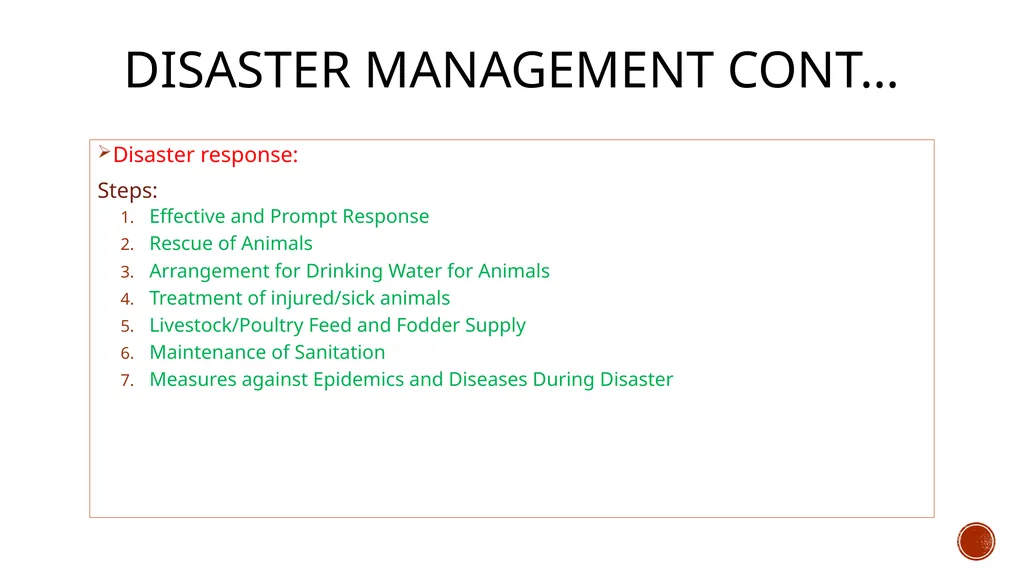 Disaster Management Disaster A disaster can be - slide 8 of 11